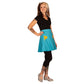 Tully Short Skirt by RainbowsAndFairies.com.au (Mermaid - Under The Sea - Skirt With Pockets - Aline Skirt - Vintage Inspired - Kitsch - Ocean) - SKU: CL_SHORT_TULLY_ORG - Pic-06