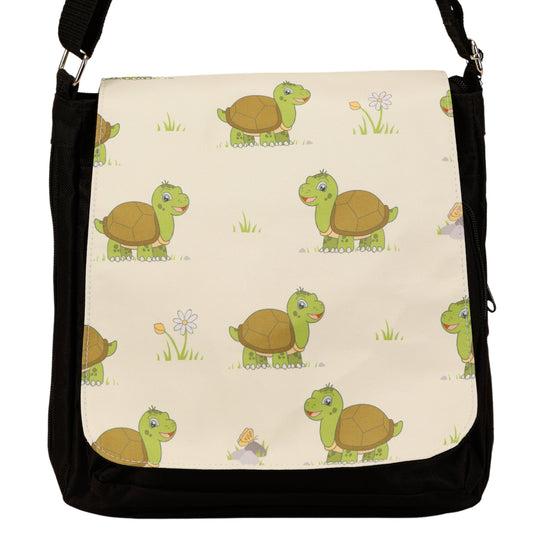 Wisdom Messenger Bag by RainbowsAndFairies.com.au (Turtle - Tortoise - Satchel Bag - Interchangeable Cover - Handbag) - SKU: BG_SATCH_WISDO_ORG - Pic-02