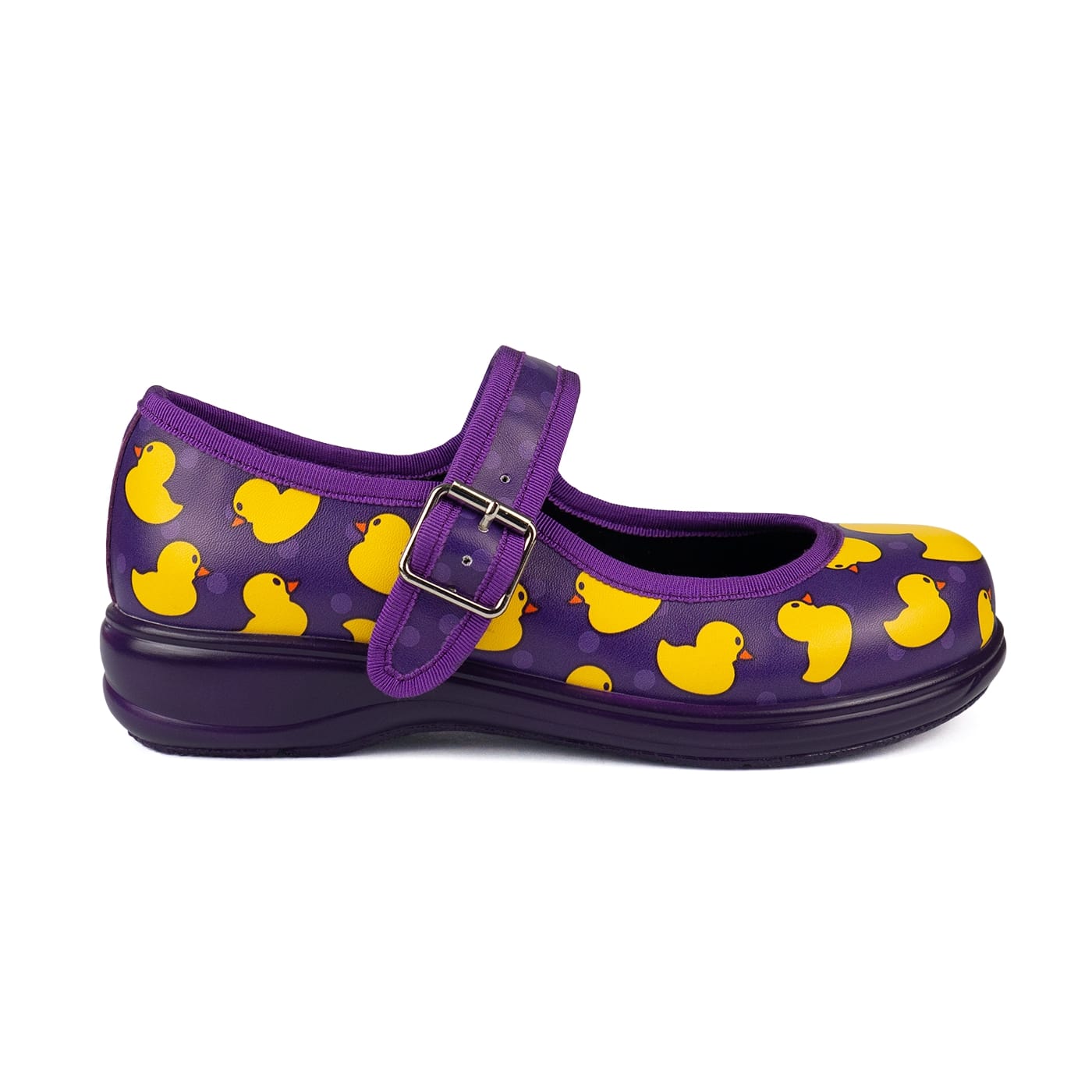 Yellow Ducky Mary Janes by RainbowsAndFairies.com.au (Rubber Duck - Sesame Street - Mismatched Shoes - Cute & Comfy - Buckle Up Shoes) - SKU: FW_MARYJ_DUCKY_YEL - Pic-04