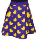 Yellow Ducky Short Skirt by RainbowsAndFairies.com.au (Rubber Duck - Yellow Duck - Polka Dot - Kitsch - Aline Skirt With Pockets - Vintage Inspired) - SKU: CL_SHORT_DUCKY_YEL - Pic-02