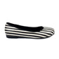 Zebra Ballet Flats by RainbowsAndFairies.com (Black & White Stripes - Horizontial - Vertical - Slip Ons - Mismatched Shoes) - SKU: FW_BALET_ZEBRA_ORG - Pic 04