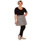 Zebra Short Skirt by RainbowsAndFairies.com (Black & White - Stripes - Monochrome - Skirt With Pockets - Aline Skirt - Cute Flirty - Vintage Inspired) - SKU: CL_SHORT_ZEBRA_ORG - Pic 06